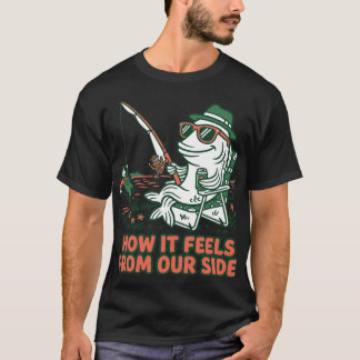Funny Fish Catches Fisherman Role Reversal T-Shirt