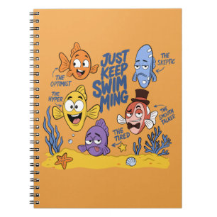 Funny Fish Characters Notebook