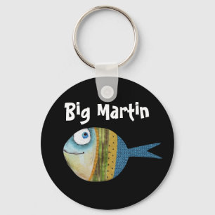 funny fish, comic design coffee mug key ring