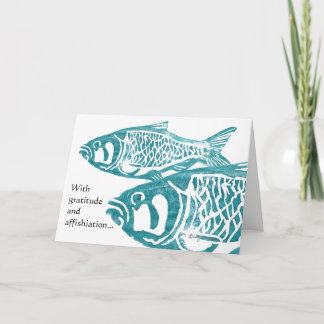 Funny Fish Gratitude Greetings Thank You Cards