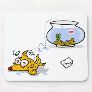 funny fish mouse pad