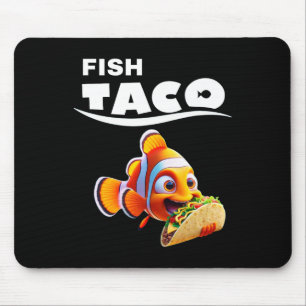Funny Fish Taco Tee! Taco Lover Cinco De Mayo Mexi Mouse Pad