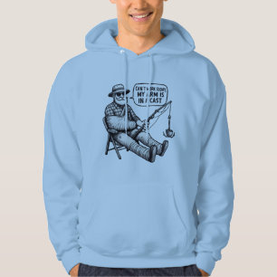 Funny Fisherman “Cast” Excuse Hoodie