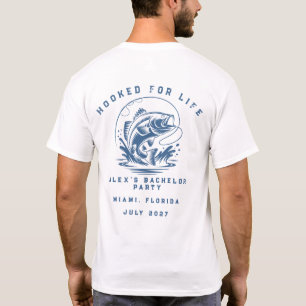 Funny Fisherman Custom Fishing Bachelor Party T-Shirt