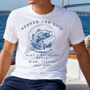 Funny Fisherman Custom Fishing Bachelor Party T-Shirt