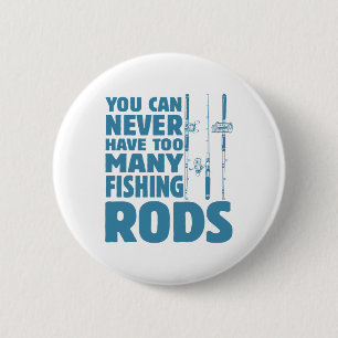 Funny Fisherman Fishing Rods Design Fishing Lovers 6 Cm Round Badge