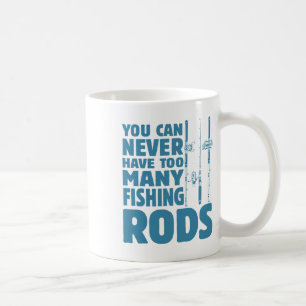 Funny Fisherman Fishing Rods Design Fishing Lovers Coffee Mug