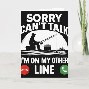 Funny Fisherman For Father's Day Fishing Dad Card