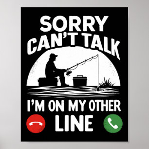 Funny Fisherman For Father's Day Fishing Dad  Poster