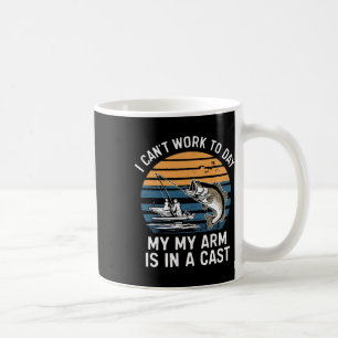 Funny Fisherman I Can Work Today Coffee Mug