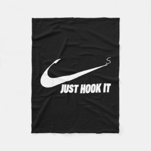 Funny fisherman just hook it fleece blanket