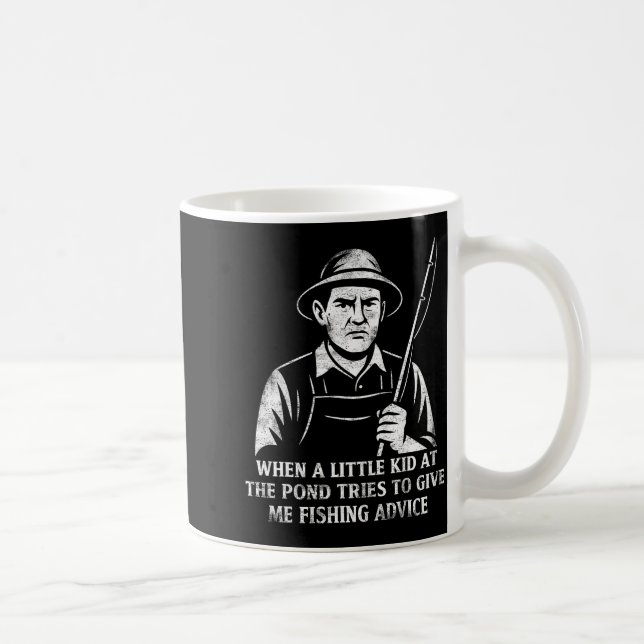Funny Fishing Advice Humor Fisher Gift Dad Father  Coffee Mug (Right)