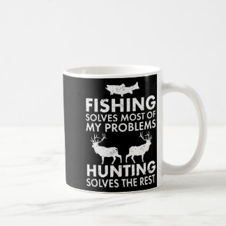 Funny Fishing And Hunting Gift Christmas Humor Hun Coffee Mug