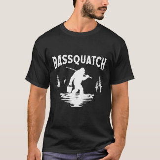 Funny Fishing Bassquatch Gift T-Shirt