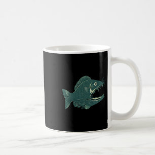 Funny Fishing Big Funny Fish With Fisherman Fishin Coffee Mug