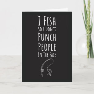 Funny Fishing Cards Sports Fisherman Fishermen