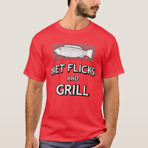 Funny Fishing Cast Net Fish Joke Parody T-Shirt