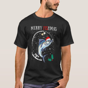 Funny Fishing Christmas 2023 for Men & Women Merry T-Shirt