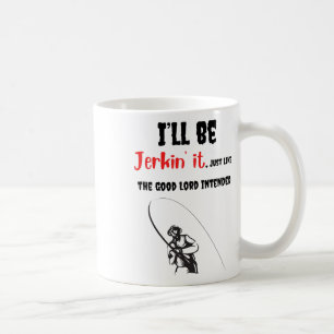 Funny Fishing Dad Farther Son Adult Humour Reel Je Coffee Mug