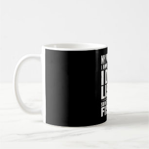 Funny fishing dad to husband from wife fathers day coffee mug