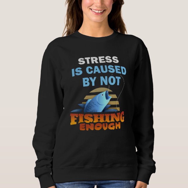 Funny Fishing Design Bass Fly Fishing Lovers Sweatshirt (Front)