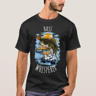 Funny Fishing design Bass Whisperer product T-Shirt