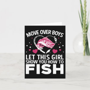 Funny Fishing Design For Girls Women Fisherman Fis Card
