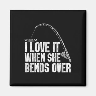Funny Fishing Design For Men Women Fisherman Fishi Magnet