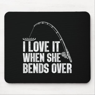 Funny Fishing Design For Men Women Fisherman Fishi Mouse Pad