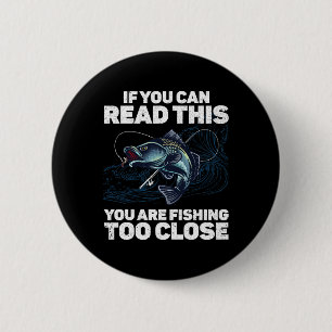Funny Fishing Design For Men Women Kids Fishes Fis 6 Cm Round Badge