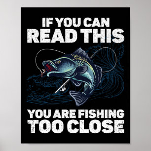 Funny Fishing Design For Men Women Kids Fishes Fis Poster