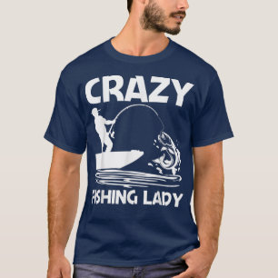 Funny Fishing Design For Women Mum Fisherman Bait  T-Shirt