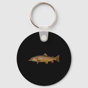 Funny Fishing Fishermen Trout Fish Smoking Key Ring