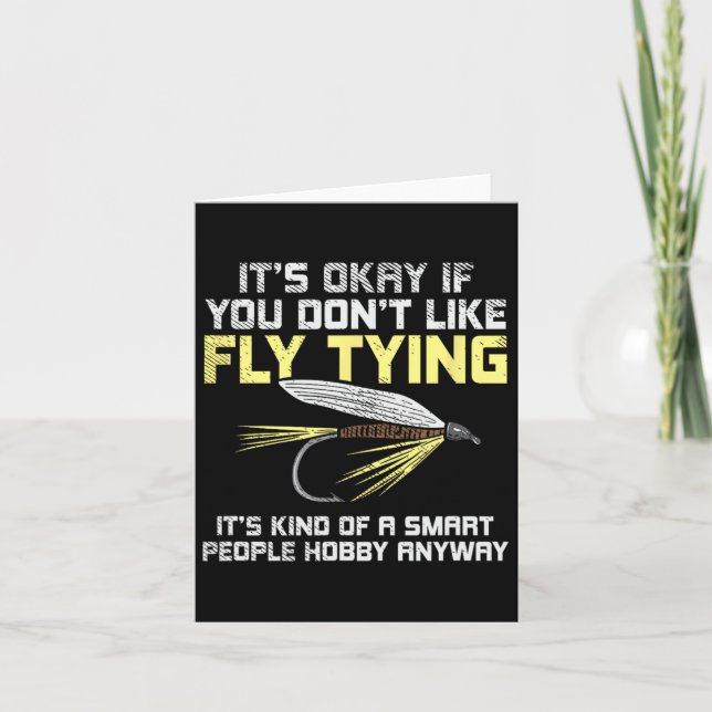 Funny Fishing Fly Fishing Gift  Card (Front)