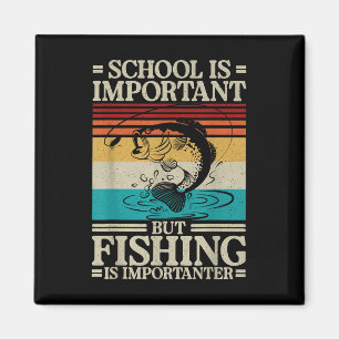 Funny Fishing For Boys Kids Youth Fish Saying B Fi Magnet