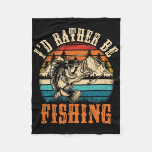 Funny Fishing For Men Women Boy Kids Funny B Dad F Fleece Blanket