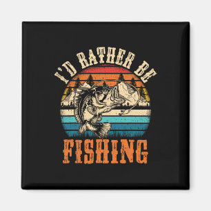 Funny Fishing For Men Women Boy Kids Funny Bass Da Magnet