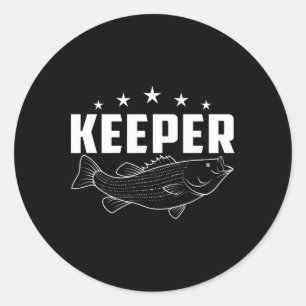 Funny Fishing Gear Keeper  Classic Round Sticker