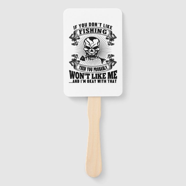Funny Fishing Hand Fan (Front)
