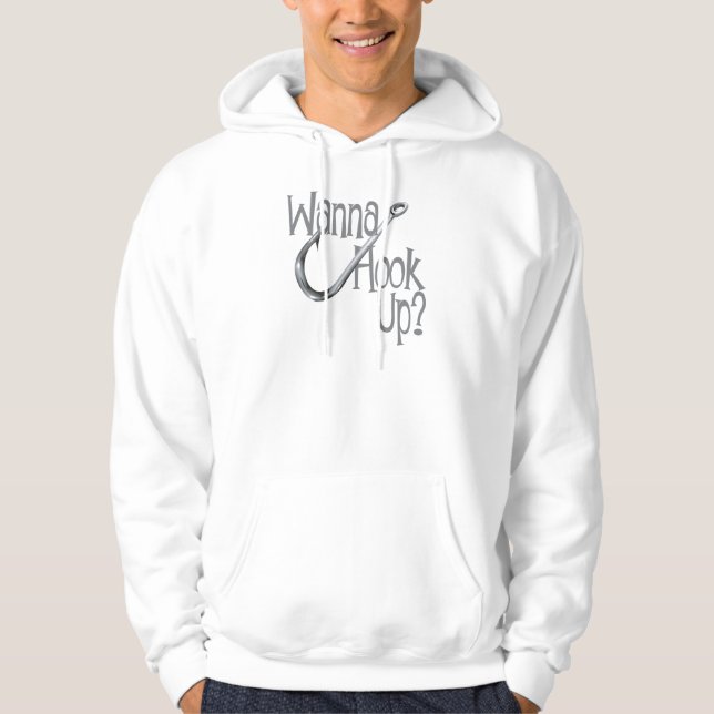 Funny Fishing- Hook UP Dating Hoodie (Front)