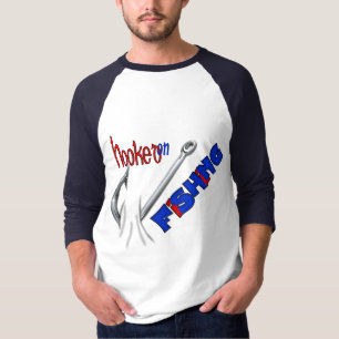 Funny Fishing Hooked On Fishing T-Shirt