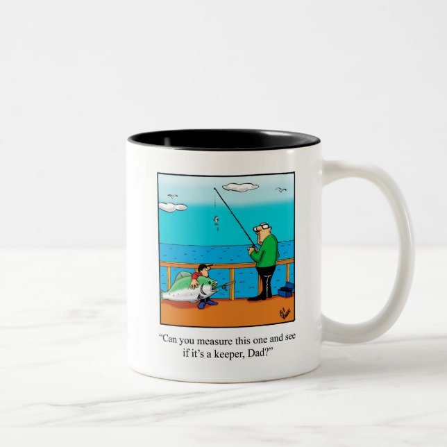 Funny Fishing Humour Coffee Mug (Right)