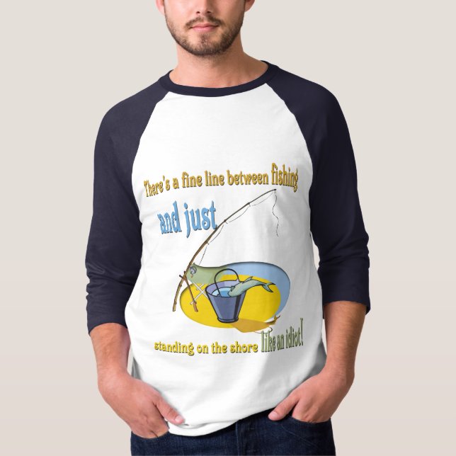 Funny Fishing Idiot T-Shirt (Front)
