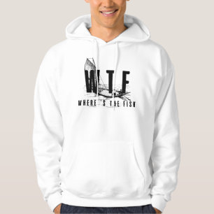 funny fishing lover gift - wtf where's the fish _5 hoodie