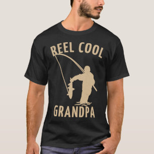 Funny Fishing Lover Grandfather Retired Reel Cool T-Shirt