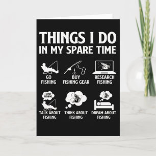 Funny Fishing Lover Spare Time Angler Life Outdoor Card