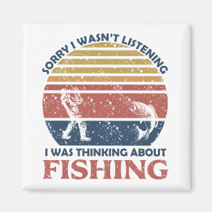 funny fishing magnet