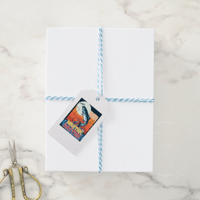 Funny Fishing Master Baiter Gift Tags (With Twine)
