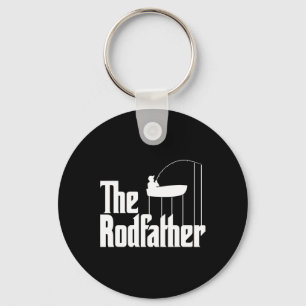 Funny Fishing Meme Of The Rodfather Fishing Rod  Key Ring