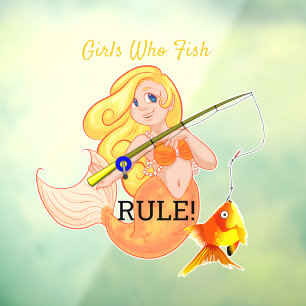 Funny Fishing Mermaid Girl Thunder_Cove